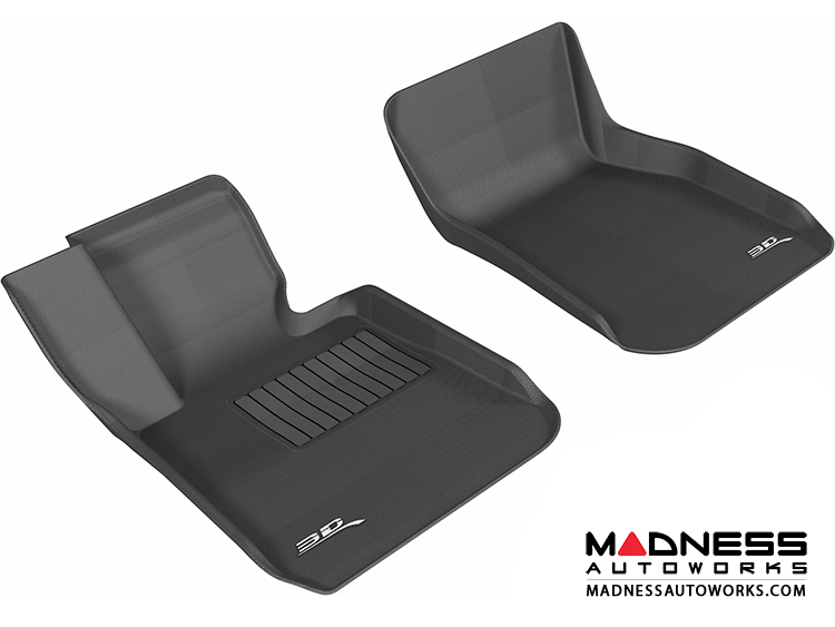 BMW 3 Series (F30) Floor Mats (Set of 2) - Front - Black by 3D MAXpider